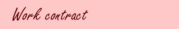 Work contract